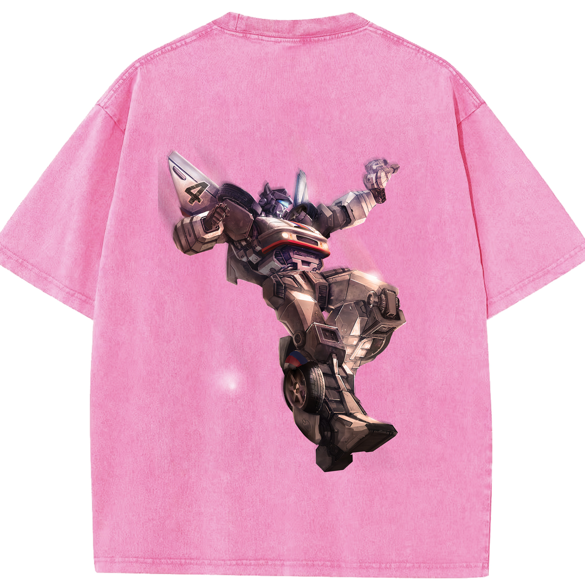 （画像用） Transformers トランスフォーマー 綿100% ヴィンテージ風 半袖Tシャツ（背面プリント）